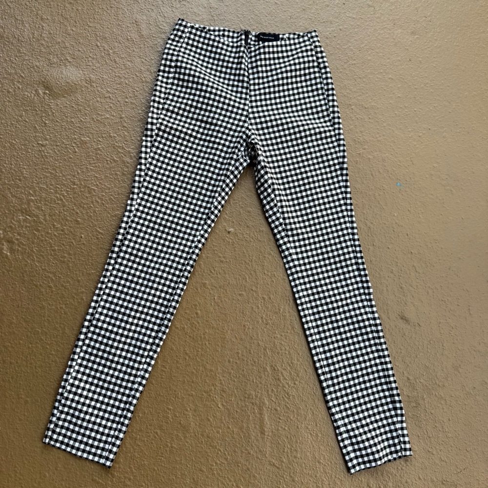 Who What Wear Monochrome Checkered Trousers